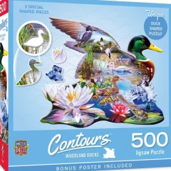 Contours - Woodland Ducks - 500 Piece Shaped Puzzle