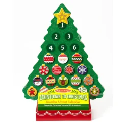 Countdown to Christmas Wooden Seasonal Calendar