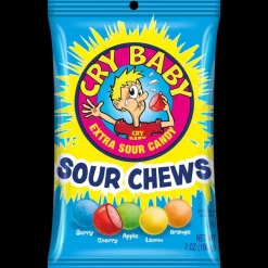 Cry Baby Sour Chews 7 oz. peg bag
