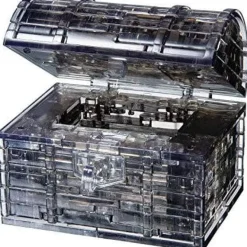 3D Crystal Puzzle - Black Treasure Chest