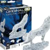 3D Crystal Puzzle - Clear Wolf
