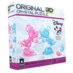 3D Crystal Puzzle - Mickey & Minnie Heart Hands (pink/blue)