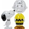 3D Licensed Crystal Puzzle Deluxe - Snoopy & Charlie Brown
