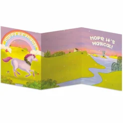 Decorate You Own Sticker Card - Rainbow Unicorn