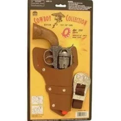 Diecast Metal Pistol Western Big Tex Holster Set
