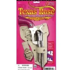 Diecast Metal Western Texas Rose Holster Cap Gun Set 10.5" Long