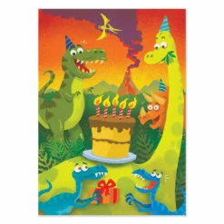 Dinosaur Party Birthday Card