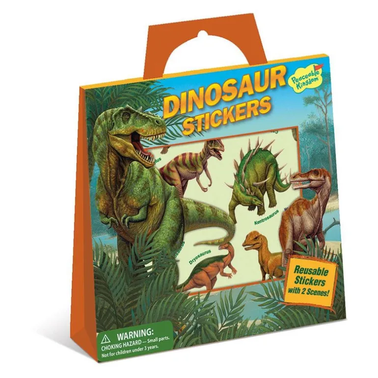 Dinosaur Reusable Sticker Tote