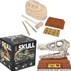 6.5" Dinosaur Skull Excavation Dig Kit Velociraptor