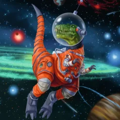 Dinosaurs in Space - 3x49 Piece Puzzle