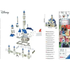 Disney Castle 3D 312 Piece Puzzle