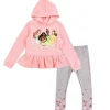 Disney Princesses Girls 4-6X 2PC Fleece Legging Set