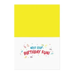 Dog Party Bus Birthday Card
