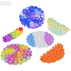 3.5" Double Side Round Fidget Suction Cups