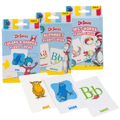 Dr. Seuss Educational Flash Cards - 36 Cards - Ages PreK-K