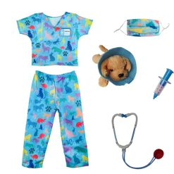 Dress Up Careers Veterinarian Scrubs with Accessories