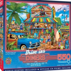 Drive-Ins, Diners, and Dives - The Surf Dog Grill - 550 Piece Puzzle