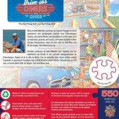 Drive-Ins, Diners, and Dives - The Surf Dog Grill - 550 Piece Puzzle