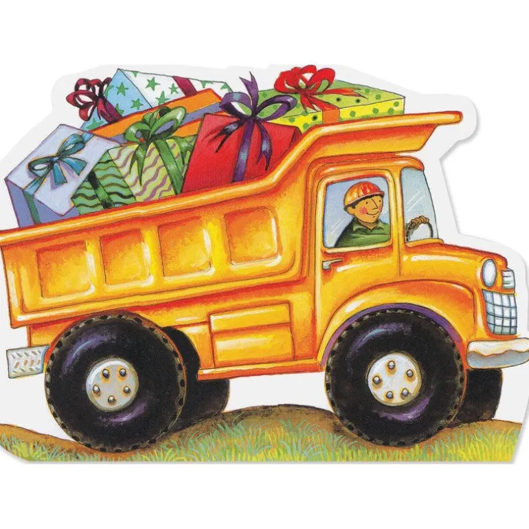 Dump Truck with Presents Card