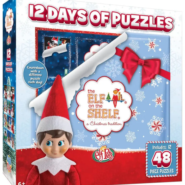 Elf on the Shelf - Advent Calendar - 12 48pc Puzzles