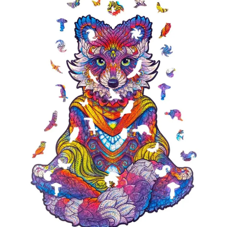 Emanating Racoon Wooden Puzzle