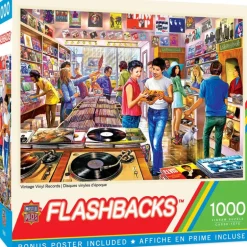 Flashbacks - Vintage Vinyl Records - 1000 Piece Puzzle