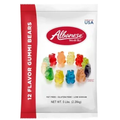 12 Flavor Gummi Bears 5 lb. Bag