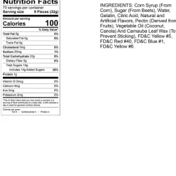 12 Flavor Gummi Bears 5 lb. Bag