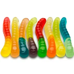 12 Flavor Mini Gummi Worms 27 oz. Share Size Bag