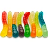 12 Flavor Mini Gummi Worms 7.5 oz Peg Bag
