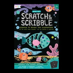 Friendly Fish Scratch and Scribble Mini Scratch Art Kit