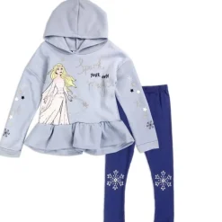 FROZEN Girls 4-6X 2PC Hooded Fleece Legging Set