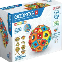 Geomag Masterbox Supercolor Panels Recycled 338 Pieces
