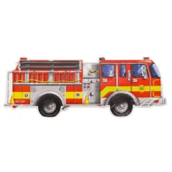 Giant Fire Truck Floor Puzzle - 24 Pieces