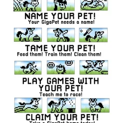 Giga Pets Collector’s Edition Nostalgic 90s Toy, 3D Pet Unicorn