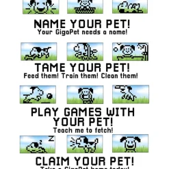 Giga Pets Collector’s Edition Nostalgic 90s Toy, 3D Pet Puppy