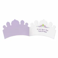 Glitter Crown Birthday Card