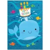 Glitter Whale with Cake Birthday Card