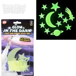 Glow In The Dark Star And Moon Stick-Ons