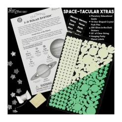 Glowing 3-D Solar System