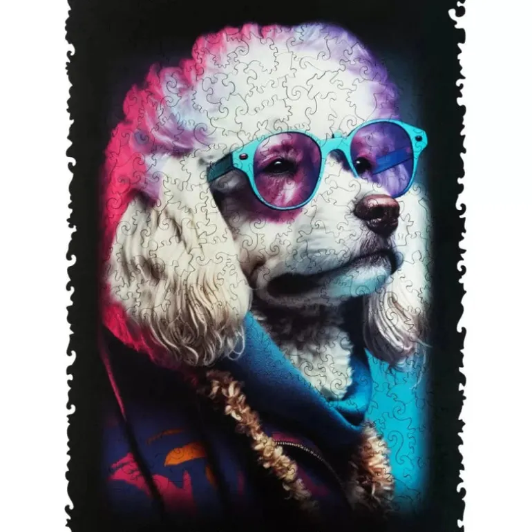 GlowUp - Sir Poodle Wooden Jigsaw Puzzle