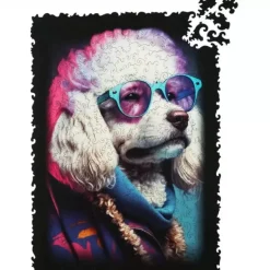 GlowUp - Sir Poodle Wooden Jigsaw Puzzle