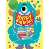 Googly Eyes - Blue Monster Birthday Card