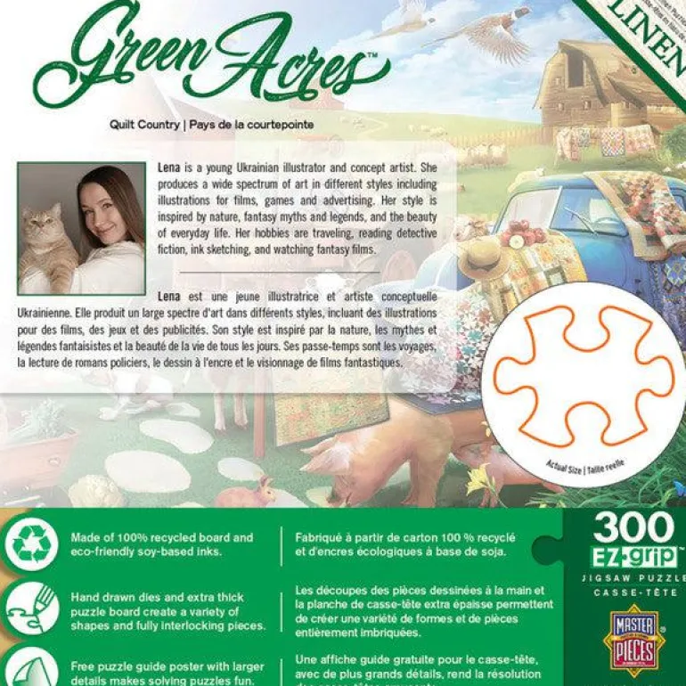 Green Acres - Quilt Country - 300 Piece EzGrip Puzzle