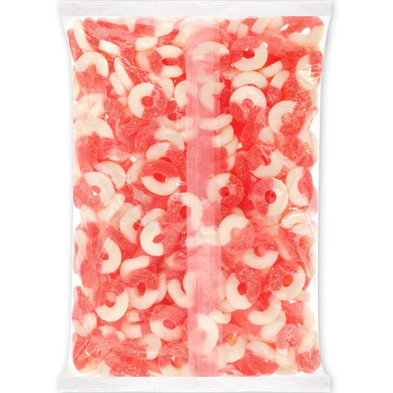 Gummi Watermelon Rings 4.5 lb. Bag