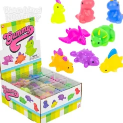 1.5" Gummy Dinosaurs Assorted Styles