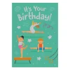 Gymnastics Foil Birthday Card