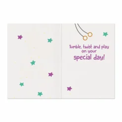 Gymnastics Foil Birthday Card