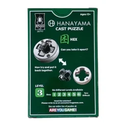 Hanayama Cast Puzzle - Hex - Level 3