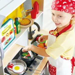 Hape Deluxe Kitchen Playset With Fan Fryer